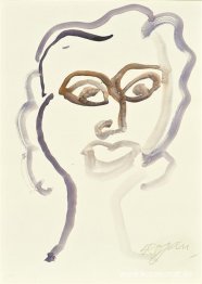 Porträtt i akvarell 2