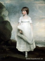 Liten flicka vid havet