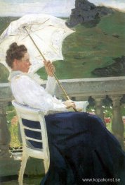 Porträtt av författaren N.B. Nordman-Severova