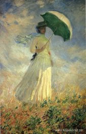 Kvinna med ett parasoll, vänd åt höger (även känd som Study of a