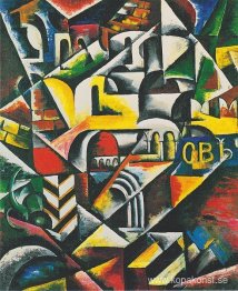 Kubistisk landskapsstad