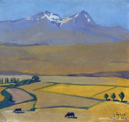 Mount Aragats på sommaren