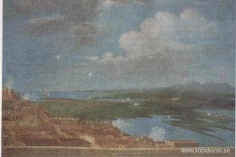 Moln över en Puerto Ricansk kuststad