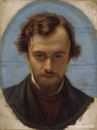 Porträtt av Dante Gabriel Rossetti
