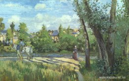 Solljus på vägen Pontoise
