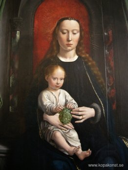 Polyptyk av Cervara: mittpanel Madonna och Child Enthroned
