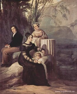Porträtt av Familie Stampa di Soncino