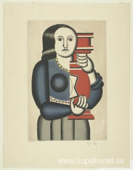 Kvinna med burk, efter Fernand Léger