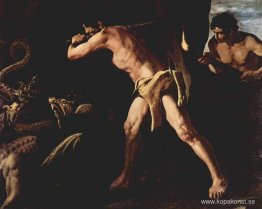 Hercules slåss med Lernaean Hydra
