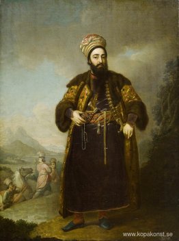 Porträtt av Murtaza Kuli Khan, bror till Aga Mahommed, den persi