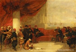 Intervju med vicekungen av Egypten i hans palats i Alexandria