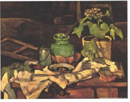 Blomkruka vid ett bord