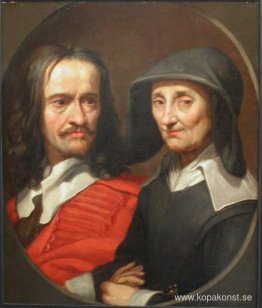 Porträtt av Jacques Stella och hennes mamma, Claudine de Masso