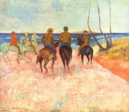 Ryttare på stranden