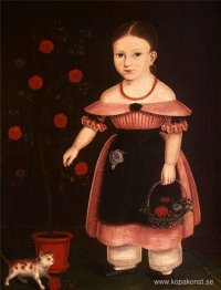 Liten flicka i lavendel