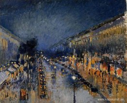 Boulevard Montmartre på natten