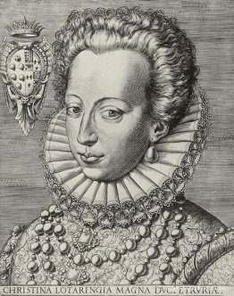 Porträtt av Christine av Lorraine, storhertiginna av Toscana