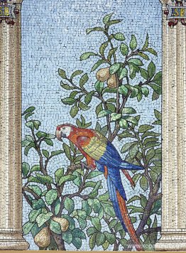 Mosaic - Matsal i Sainte-Barbe bibliotek, Paris