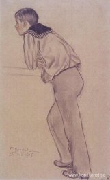 Porträtt av K.B. Kustodiev