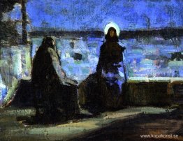 Studie för Nikodemus som besöker Jesus