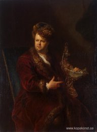 Porträtt av Johann Melchior Dinglinger