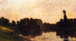Daybreak, Oise, Ile de Vaux