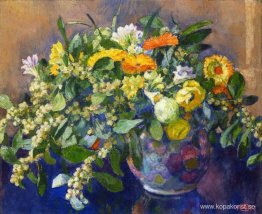 Vas med blommor