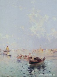 Utsikt mot Markusplatsen, Venedig