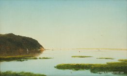 Utsikt över Shrewsbury River, New Jersey