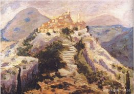 Utsikt över Eze i Alpes-Maritimes