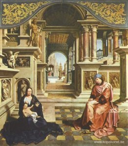 Saint Luke målar Jungfrun