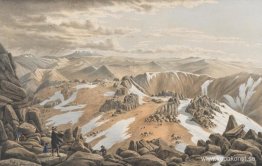 Nordostvy från toppen av Mt Kosciusko