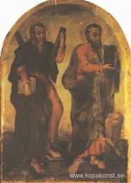 Ikon för apostlarna Andreas och Markus