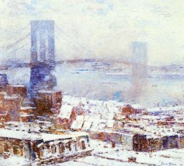 Brooklyn Bridge på vintern