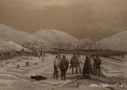 Gravar i spetsen av hamnen i Balaklava