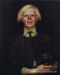 Porträtt av Andy Warhol
