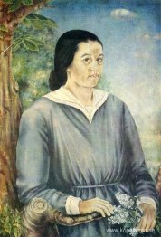 Porträtt av bonden Tatiana Bakhmach