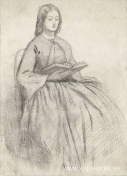 Elizabeth Siddall i en stol