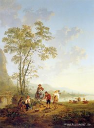 Italienskt landskap och ruin Merwede