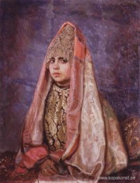 Porträtt av V. Mamontova