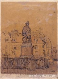 Skiss för "Statyn av Duquesne, Dieppe"