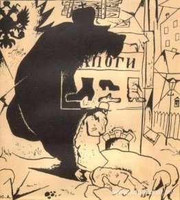 Illustration till Aleksander Bloks dikt 'De tolv'