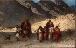 Arabiska shejker i bergen