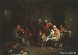 The Blind Fiddler, illustration från "Lives of Great Men Told by