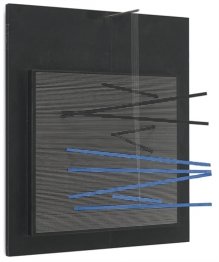 Liten tegelsten och svart vibration