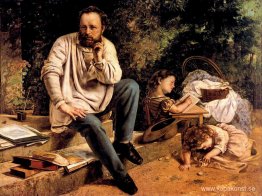 Pierre Joseph Proudhon och hans barn 1853