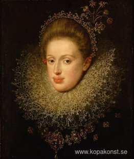 Porträtt av Anna av Österrike (1585-1618)