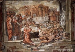 Paul III Farnese som regisserar fortsättningen av St Peter's