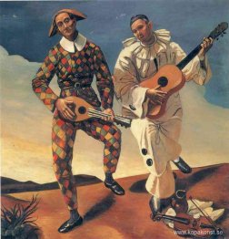 Harlequin och Pierrot