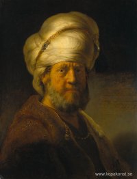 Porträtt av en man i orientaliska plagg